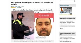 Campanya a Internet contra el cap de la Policia d'Olot que va multar a la Guàrdia Civil