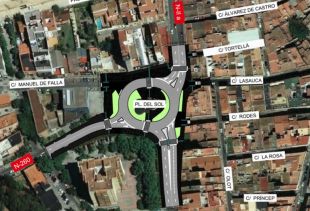 Com serà la futura rotonda de la plaça del Sol de Figueres?