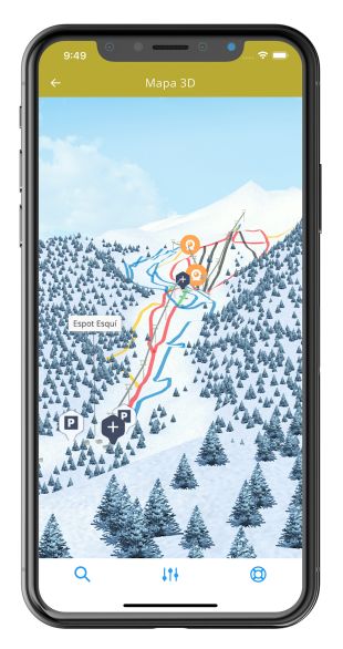 FGC estrena una nova versió dels mapes 3D de les seves estacions d'esquí 