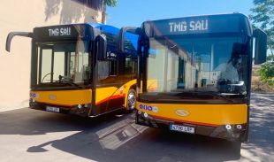 Girona posa en circulació dos nous autobusos de gas natural