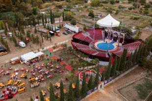 Nits de Circ arrenca la 3a edició a Besalú amb una aposta per les atraccions aèries