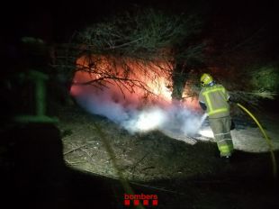 Cremen 50 metres quadrats de bosc de matinada a Sant Feliu de Guíxols