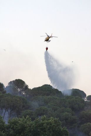 El foc de Girona, ja controlat, ha cremat unes 3 hectàrees i ha obligat a desallotjar 35 veïns