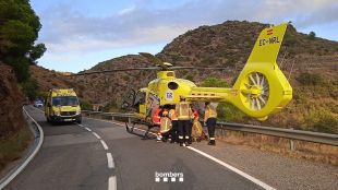 Ferit un motorista en un accident de trànsit a la GI-613 a Port de la Selva