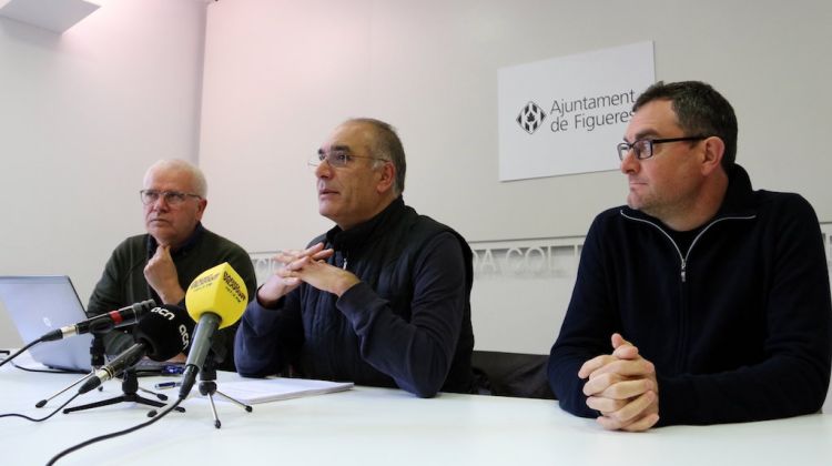 D'esquerra a dreta; Eduard Marquès, Francesc Cruanyes i Xavier Turró. ACN