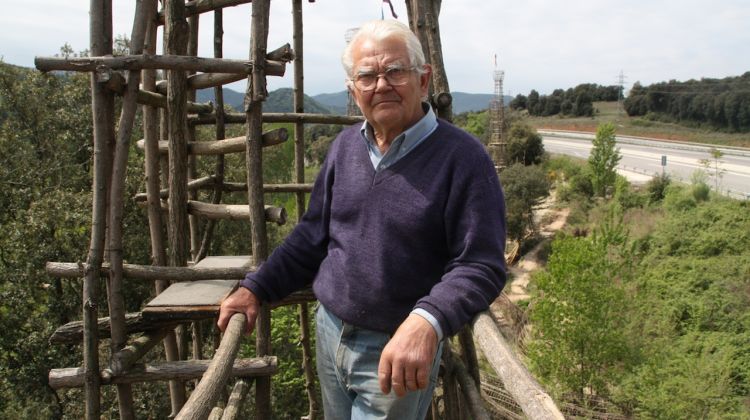 Josep Pujiula, 'Garrell', és l'autor de les cabanes i el laberint © ACN