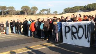 caldes, malavella, manifestació, obres, n-ii