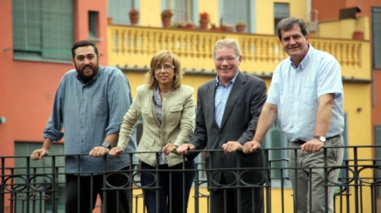 D'esquerra a dreta: Marc Lamuà, Teresa Ferrés, Juli Fernández i Estanis Puig © ACN