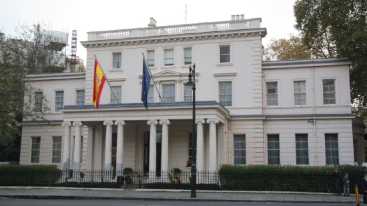 La residència de l'ambaixador espanyol a Londres, Federico Trillo, al 24 de Belgrave Square © ACN