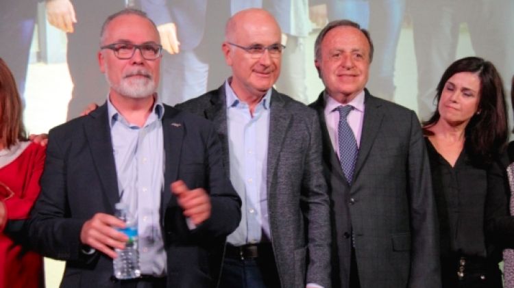 Josep Antoni Duran i Lleida amb Jaume Torramadé i Joan Giraut © ACN
