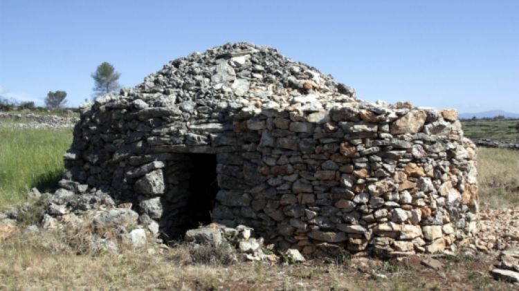 Una cabana de pedra seca a la Garriga d'Empordà © ACN