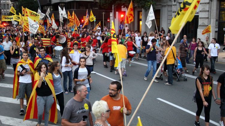 Manifestació de la Diada Nacional de Catalunya a Girona (arxiu)