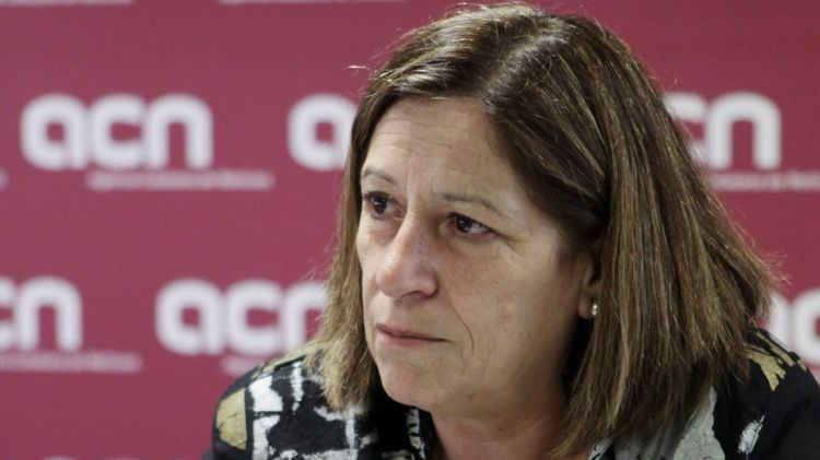 Carme Capdevila, consellera d'Acció Social, en una entrevista amb l'ACN © ACN