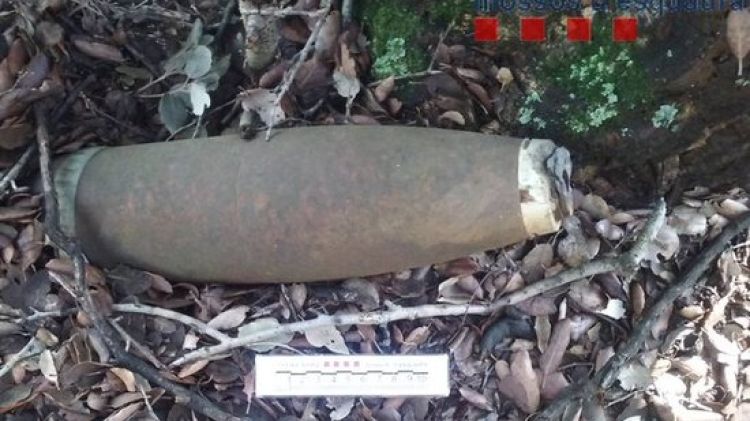 El projectil trobat prop de la base militar