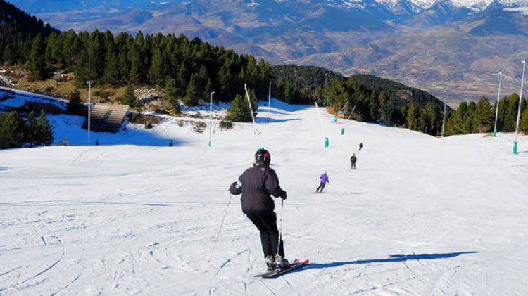 Esquiadors avui a la Masella © ACN