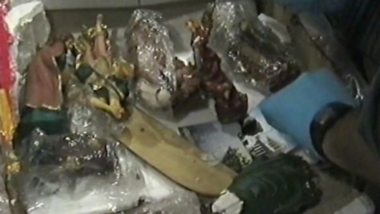 La cocaïna, que tenia un valor superior als 44.000 euros, viatjava oculta a l'interior d'una desena de figuretes del pessebre. ACN