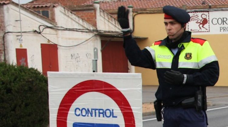 Control policial dels Mossos d'Esquadra © ACN