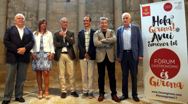 Els organitzadors i impulsors del Fòrum Gastronòmic de Girona. ACN