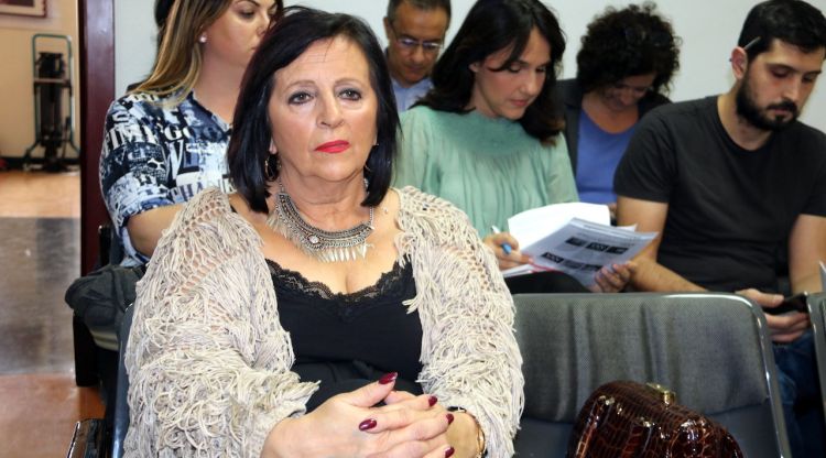 Pilar Abel a la sala de vistes del jutjat d'instrucció 11 de Madrid. ACN