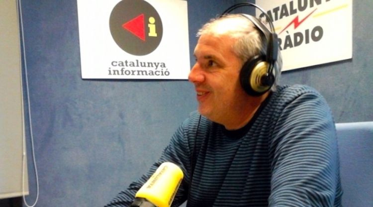 Pere Puig durant una entrevista a Catalunya Ràdio. CCMA