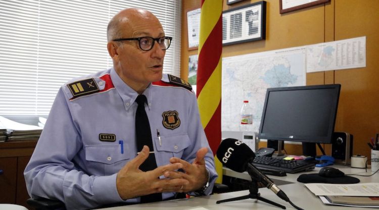 El cap de la Regió Policial de Girona, el comissari Josep Milan (arxiu). ACN