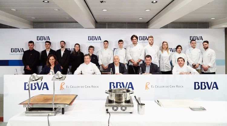 Presentació de la 'Gira BBVA' amb el Celler de Can Roca, aquest matí a Barcelona