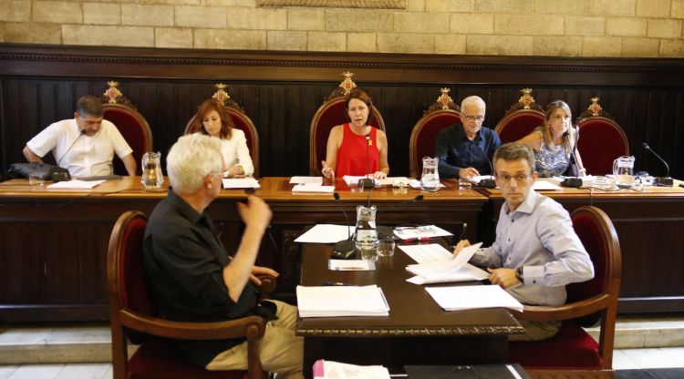 Ple del passat 31 de juliol a l'Ajuntament de Girona. ACN