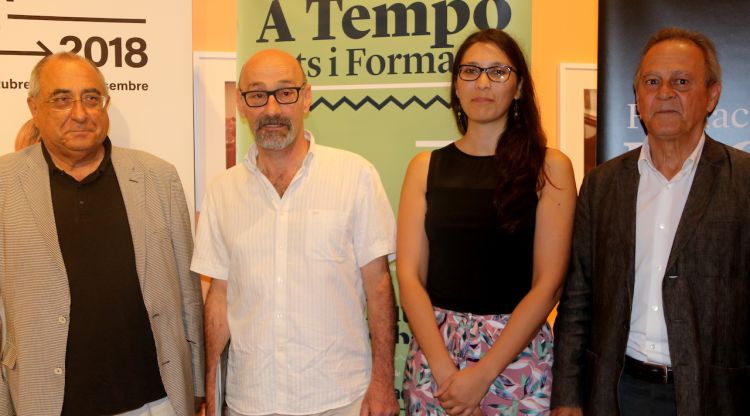Joaquim Nadal, Salvador Sunyer, Marcela Otárola i Miquel Molins. ACN