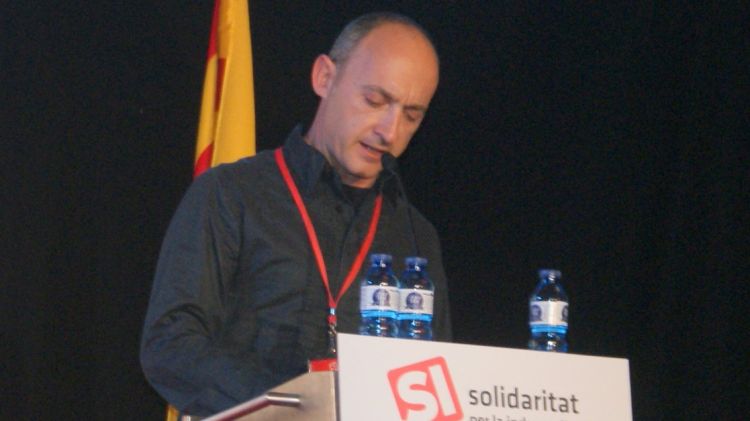 Santi Niell en un acte de Solidaritat Catalana per la Independència © AG