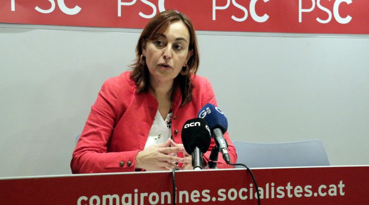 La portaveu del grup municipal del PSC a Girona, Sílvia Paneque. ACN