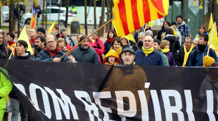 Alguns dels manifestants aquest diumenge. ACN