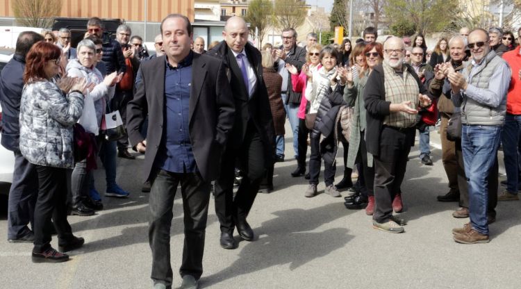 L'alcalde de la Bisbal d'Empordà, Lluis Sais, entrant a declarar al jutjat. ACN