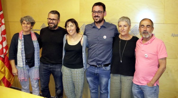 Els sis regidors electes de Guanyem Girona. ACN
