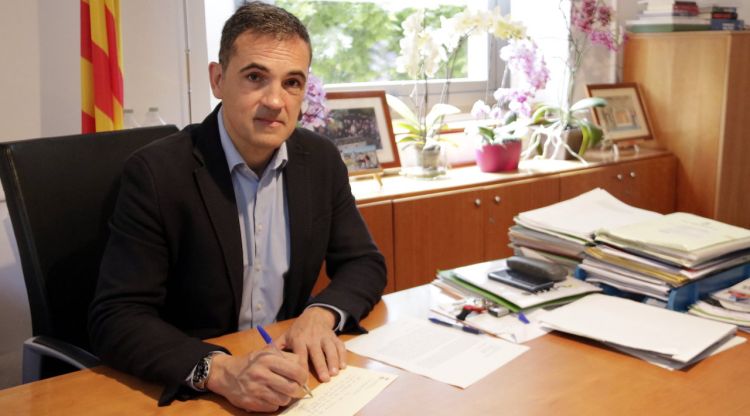 El cap de llista de TSF i alcalde accidental, Carles Motas. ACN
