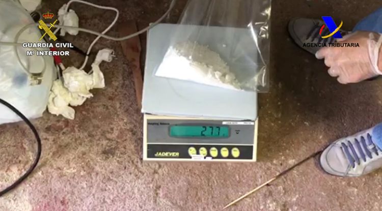 Una bàscula amb cocaïna, de l'organització desmantellada a Tordera