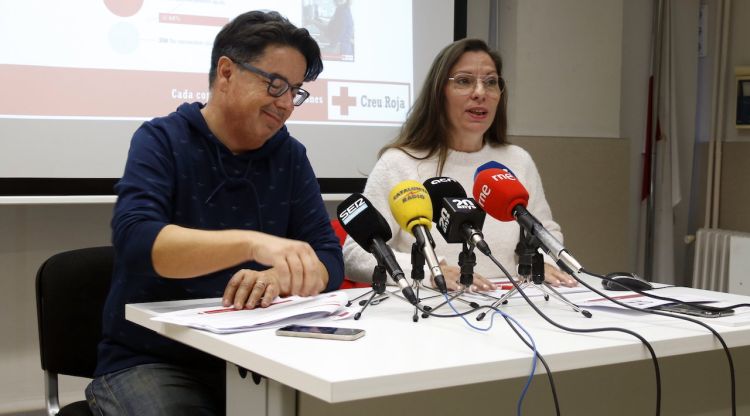 Jordi Martori i PIlar Millan de Creu Roja Girona