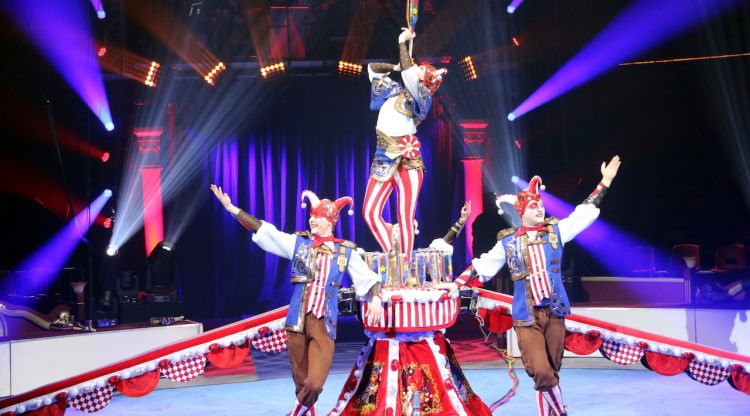 La Troupe Sherbakov, una companyia russa que oferirà un espectacle de malabars al Festival Internacional del Circ Elefant d'Or de Girona. ACN