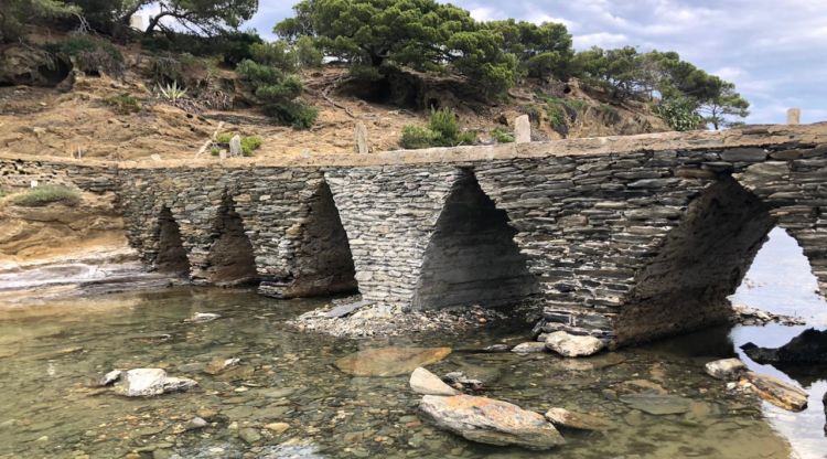 El pont d'Es Sortell de Cadaqués reparat