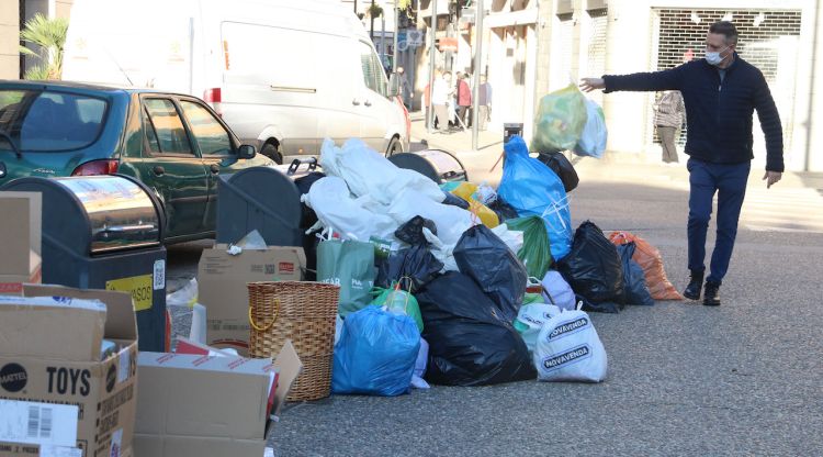 La darrera vaga d'escombraries va ser el desembre del 2020. ACN