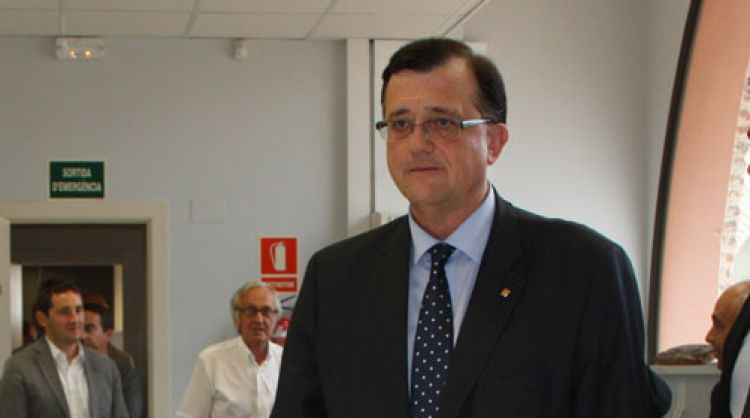 Francesc Xavier Mena, aquest divendres durant la visita a la seu de l'Institut Català del Suro © ACN