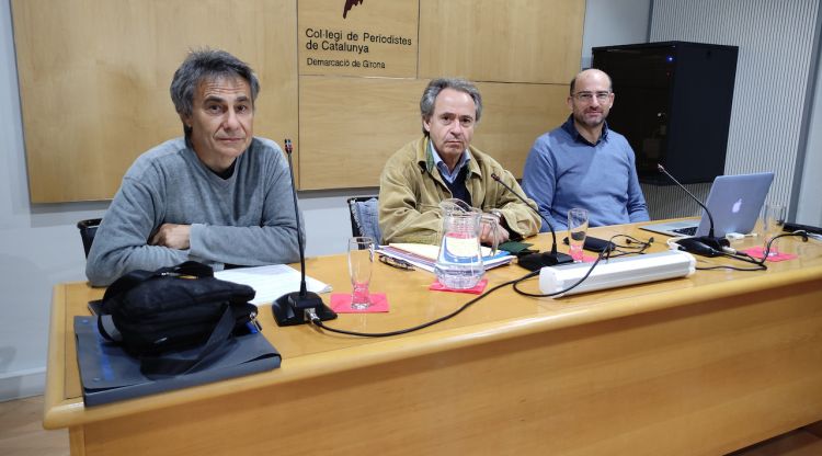 Jordi Ferrer, Eduard de Ribot i Sergi Nuss de Sos Costa Brava. ACN