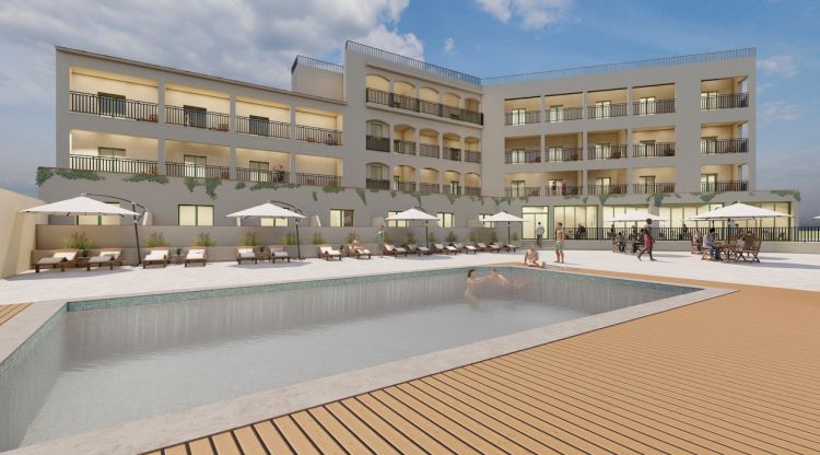 Imatge virtual del futur Hotel Coral que obrirà l'any vinent