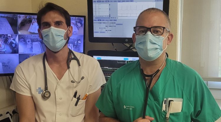 El doctor Jaime Aboal -esquerra- i Pablo de Loma-Osorio