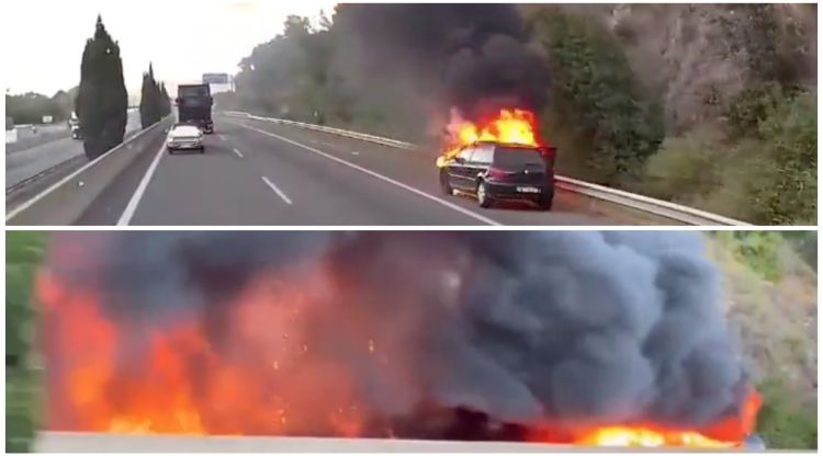 Les flames capturades per dos videoaficionats