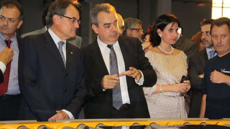 El president de la Generalitat, Artur Mas, va visitar ahir Vidresif © ACN