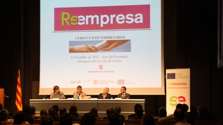 Imatge de la presentació del programa 'Reempresa' aquest dimarts a Girona © ACN