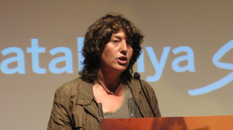 Teresa Jordà en un moment de la conferència © AG