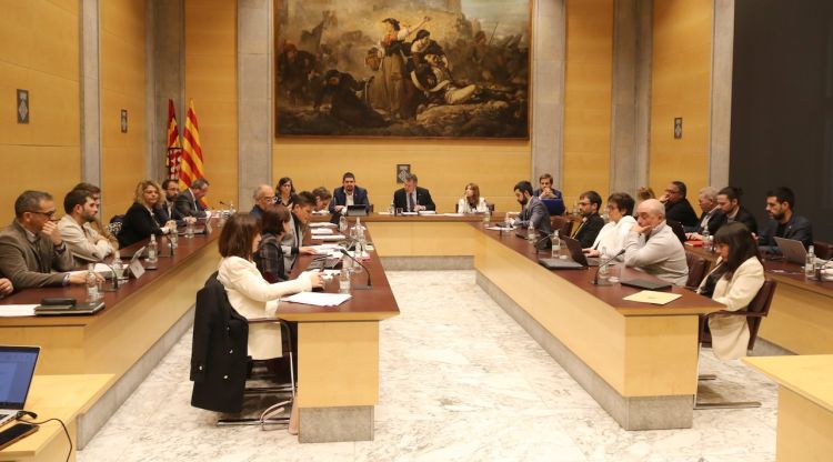 El ple de la Diputació de Girona per votar els pressupostos. ACN