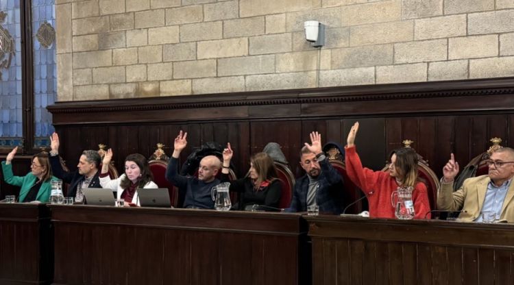 Els regidors socialistes al ple de Girona