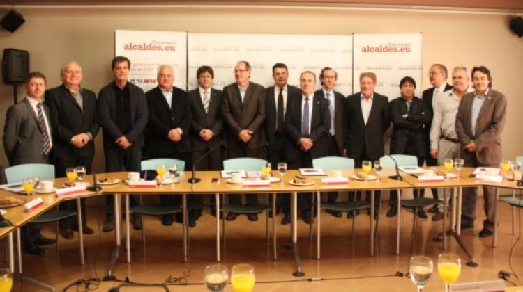 La trobada d'alcaldes, organitzada per alcaldes.eu i el diari 'El Punt-Avui', aquest matí a Girona © ACN